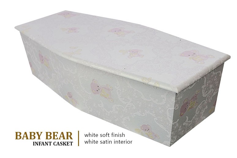 Baby Bear Infant Casket - Pink